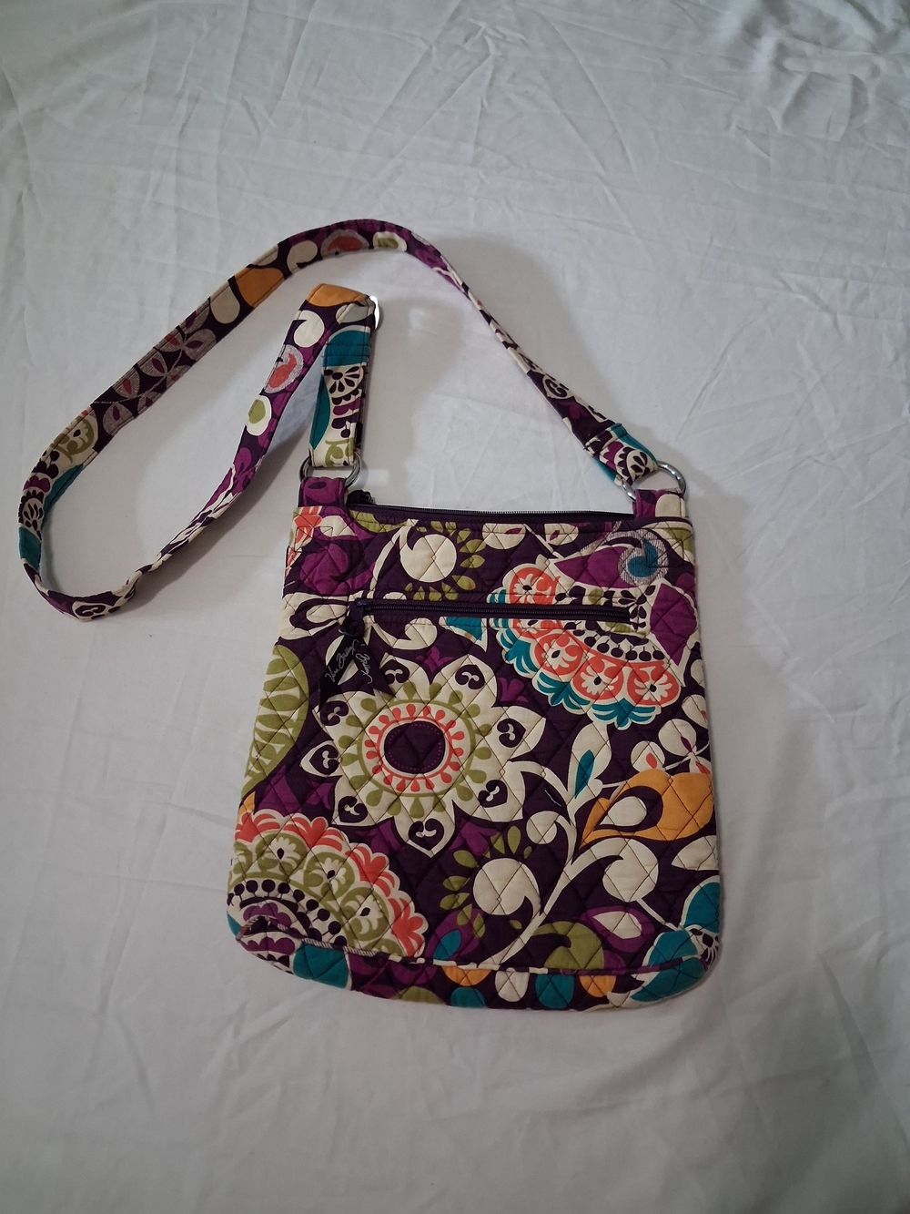 Vera Bradley Floral Crossbody Bag in Purple Floral Design